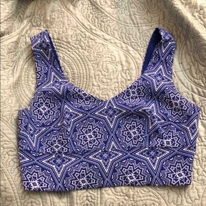 Zip back crop top